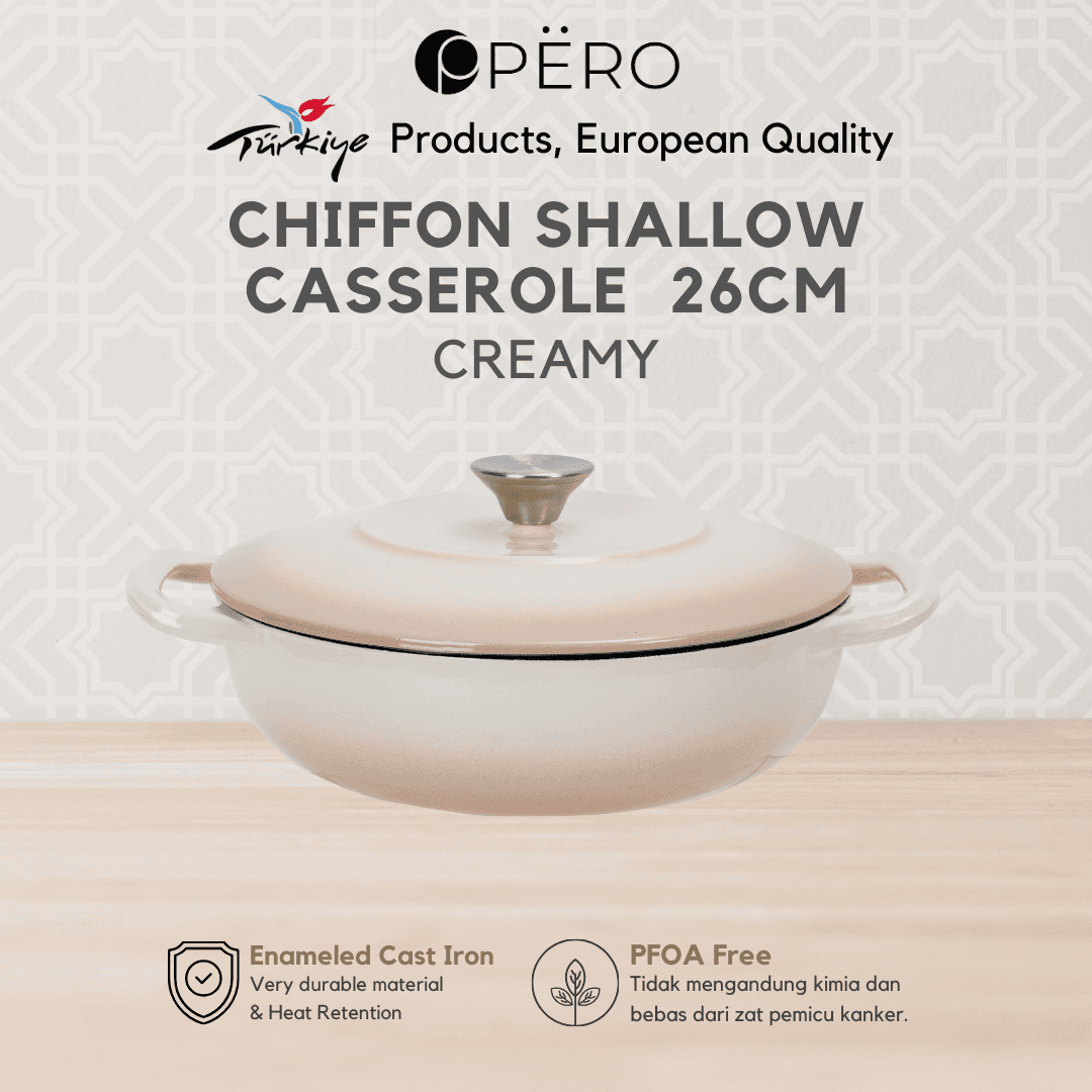 Chiffon Shallow Wok With Lid 2