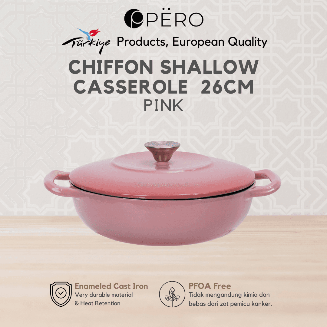 Chiffon Shallow Wok With Lid