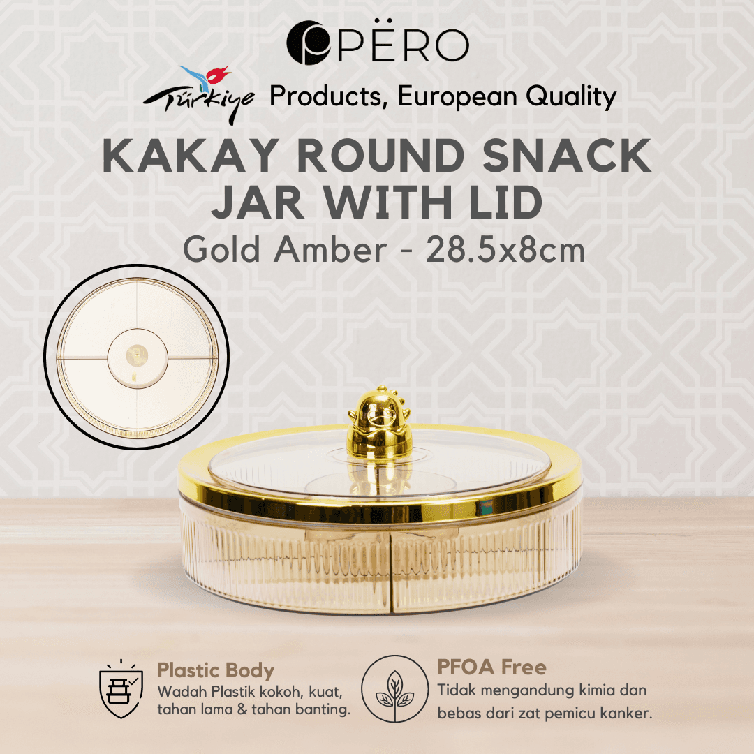 Kakay Round Snack Jar With Lid 2