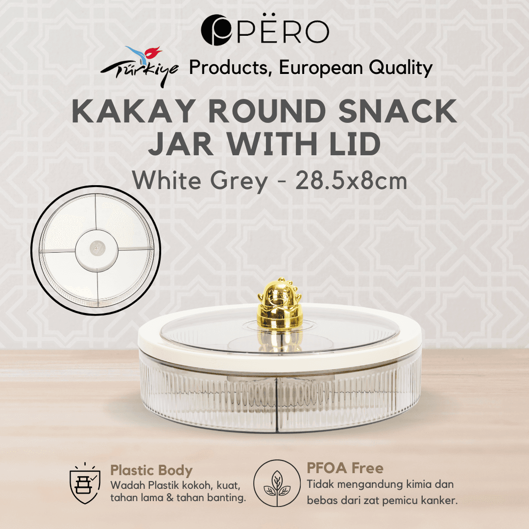 Kakay Round Snack Jar With Lid
