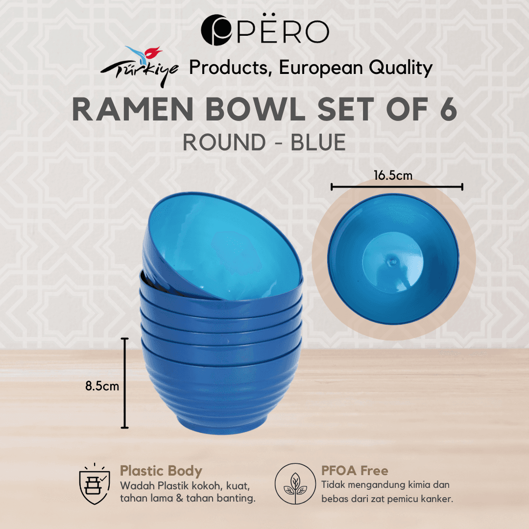 Ramen Bowl Round Set of 6