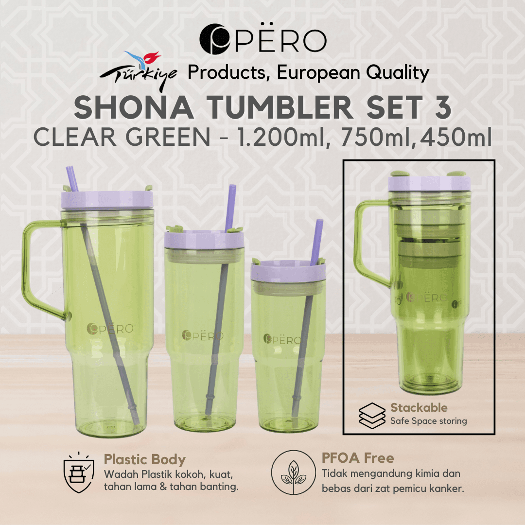 Shona Tumbler Set of 3 (Clear)