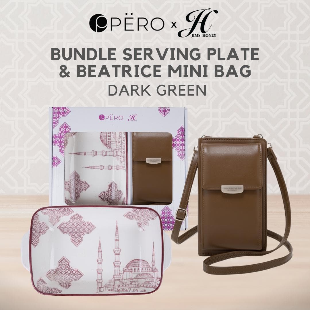 Pero x Jims Honey Bundle Serving Plate & Beatrice Mini Bag